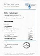 Prüfungszeugnis IHK